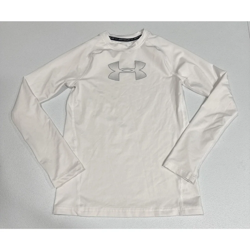 Boy Clothes Sz 8 Under Armour Long Sleeve Shirt, Old Navy Tee & Athletic Shorts